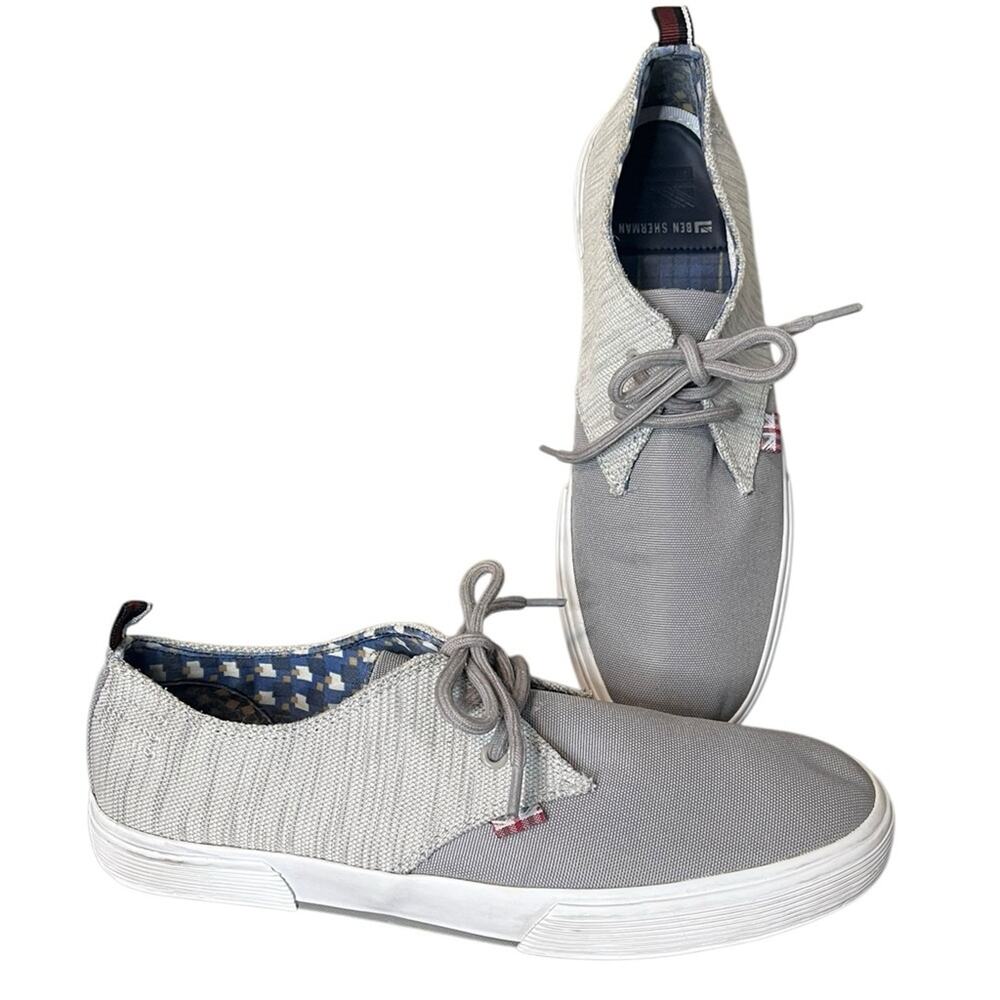 BEN SHERMAN "Bristol" Gray Oxford Low-Top
Sneakers Men’s Size US 10